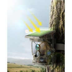 Κυνηγετική κάμερα CEOMUR 4K WiFi 40mp ηλιακή με U3 SD 32GB Night Vision IP66