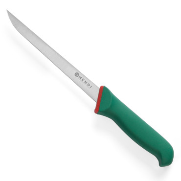 Mes flexibel voor het filetten van rauw vis Groene lijnvlees 330 mm Hendi 843321