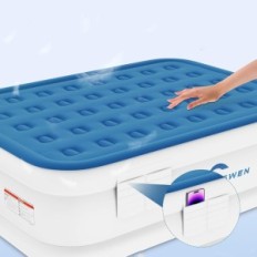 Jhunswen's inflatable mattress for 2 people, with a pump, with a bag - 203 x 152 x 48 cm