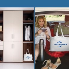 Jhunswens oppblåsbare madrass for 2 personer, med en pumpe, med en pose - 203 x 152 x 48 cm