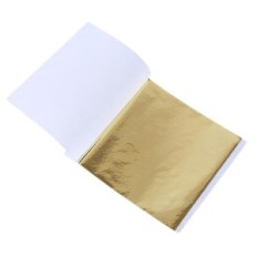 Golden Gold Flakes Folie for decoupage 100 stk dekorativ folie for forgylling, dekorere møbler, negler og håndverk