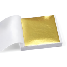 Papel de hojas de oro de oro para decoupage 100 piezas de lámina decorativa para dorados, muebles de decoración, uñas y artesaní