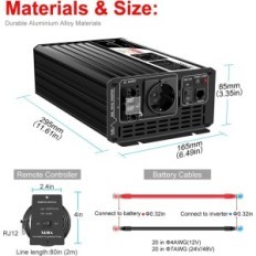 DC Solar Converter kohta AC 230V 50Hz Xijia 1500W (3000W) kodu, auto.