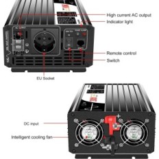 CC conversor solar no AC 230V 50Hz Xijia 1500W (3000W) Casa, carro.