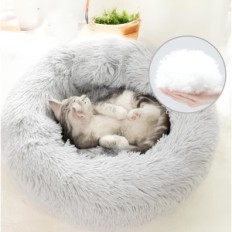 Plush kisállat búvóhelye 100 * 20cm világos szürke