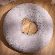 Plüsch Haustiere 100 * 20 cm hellgrau