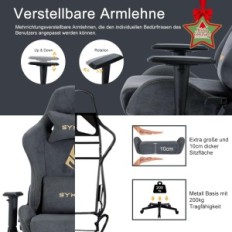 Gamino Alcantara Alcantara Alcantara mit einer Fußstütze einstellbar