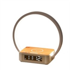 Blonbar Night Light LED Väckarklocka Qi Trådlös laddare 10W