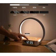 Blonbar Night Light LED Wekker Qi Draadloze Charger 10 W