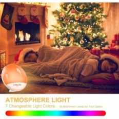 Alarm clock UoOF white 17cm Foryon Symulation of the East and West FM Sunrise