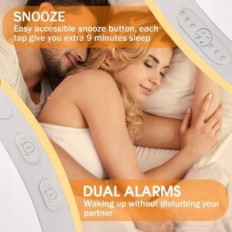 Reloj despertador UOOF Blanco 17cm Foryon Symatuly of the East y West FM Amanecer