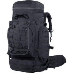 Grote militaire rugzak tactische backferry compatibel (zwart) 80L 76x 33x28