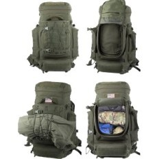 Big Militaire Sac à dos tactique tactique Compatible (Noir) 80L 76x 33x28
