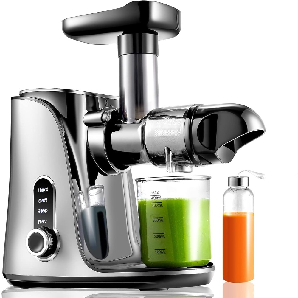 Juicer voor fruit en groenten Amzchef 2-speed - High-Performance - Gray