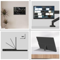 Portable preechen monitors 15.6 "144Hz HDR 1080p FHD, dažādiem sīkrīkiem
