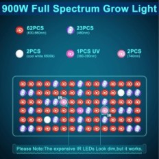 LED lamp kultiveerimise taime phlizon 900W SMD LED täieliku spektri kasutatavate taimede jaoks