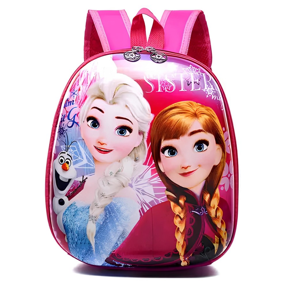 Frozen rygsæk, med ELSA print med frosset land af is pink 28x26x10cm