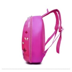 Frossen ryggsekk, med ELSA-utskrift med frosset isbladet "Pink 28x26x10cm