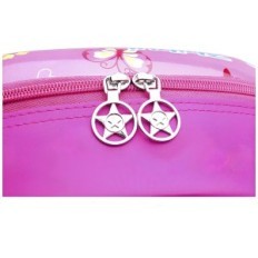 Frossen ryggsekk, med ELSA-utskrift med frosset isbladet "Pink 28x26x10cm