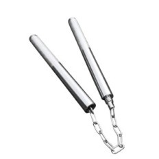 Nunchaku roestvrij staal, vouwen 55 cm Training Nunchaku Martial Arts
