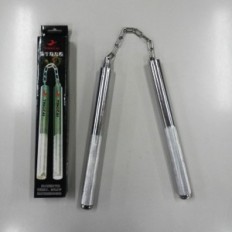 Nunchaku nerūdijantis plienas, sulankstomas 55 cm mokymas Nunchaku Martial Arts