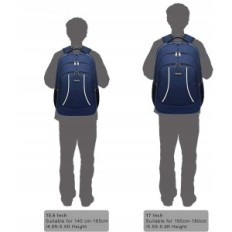 Mochila portátil de la computadora portátil Gran anti-escriba con el azul USB