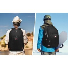 Mochila de viaje para computadora portátil 15.6 pulgadas Anti-robo grande con USB BLACK