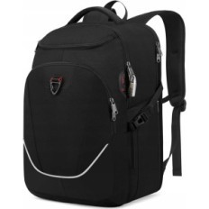 Laptop travel backpack with big anti-theft with USB black