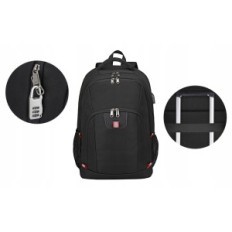 Laptop Travel ruksak s velikom protuprovalnom s USB crnom