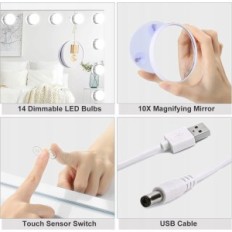 Make-up make-up 5x42cm 14 žiarovky Dripex Hollywood Manity