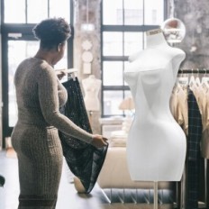 Mannequin Universal Dressing Precej Belo zlato nogo