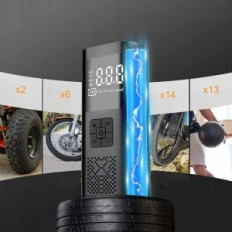 Sähköpumppu Langaton pyöräkompressori 150 koira 6000mAh akku