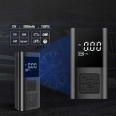 Elektrinis siurblys Belaidis dviračių kompresorius 150 šuo su 6000mah baterija