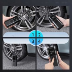 Sähköpumppu Langaton pyöräkompressori 150 koira 6000mAh akku