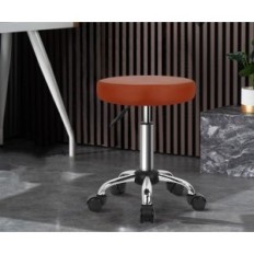 HOKER Bar Chair Rotary Stol Justerbar Round Leather PU Furwoo TY0101ZF