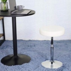 Hoker Bar stol Rotary Stool Justerbar Rund Læder PU Furwoo