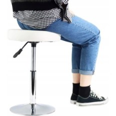 Hoker Bar stol Rotary Stool Justerbar Rund Læder PU Furwoo