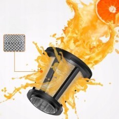 Juicer für Obst- und Gemüse-Amzchef 2-Gang-Kirschrot