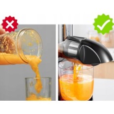 Juicer för frukt och grönsak Amzchef 2-Speed Cherry Red