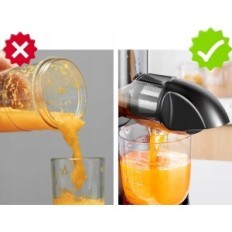 Presse-agrumes pour les fruits et légumes AMZCHEF Cerise à 2 vitesses rouge