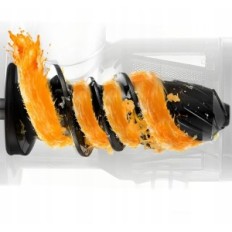 Juicer für Obst- und Gemüse-Amzchef 2-Gang-Kirschrot