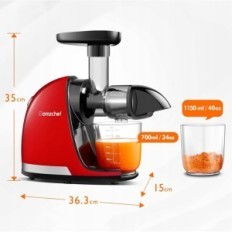 Spremiagrumi per frutta e verdura Amzchef a 2 velocità ciliegia rossa