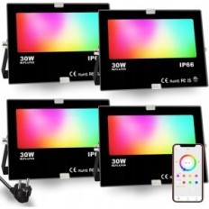 Headlight LED RGB 30 W, RGBW ILC SET 4 PCS