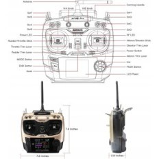 Control remoto con Radiolink AT9S PRO RC Receptor