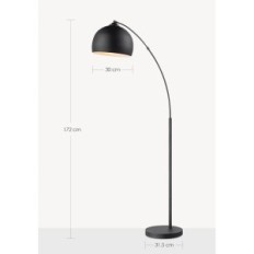 Stehleuchte stehend schwarz 109 x 172 cm Home Sweet Home