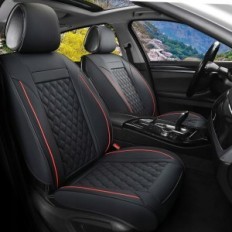Covers on the front car seats Universal black 2 pcs.