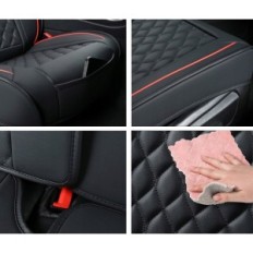 Obaly na přední autosedačky Univerzální černé 2 ks.