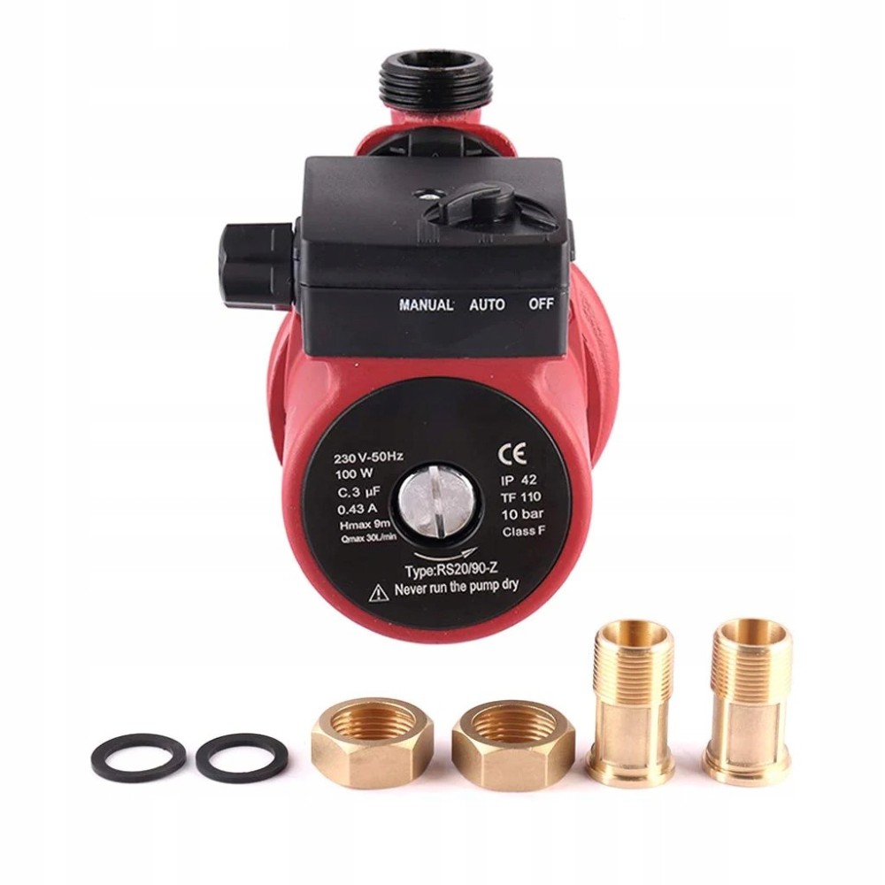 Αντλία κυκλοφορίας για ζεστό και κρύο νερό 100 W 10BAR 1800L H 9M Shyliyu