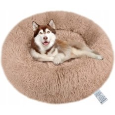 Plysj ben for hund, katt 100 cm beige