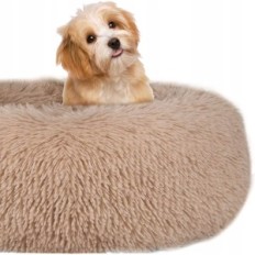 Plysj ben for hund, katt 100 cm beige